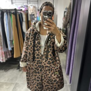 ARMALI LEOPAR KEÇE KABAN - Görsel 3