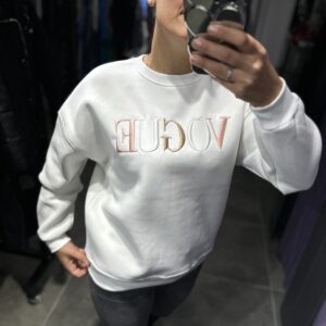 BEYAZ VOGUE ŞARDONLU SWEAT - Görsel 3