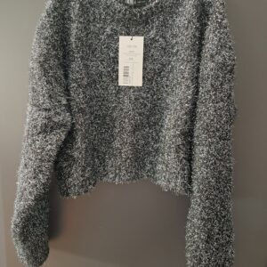 GRİ SİMLİ CROP KAZAK - Görsel 10
