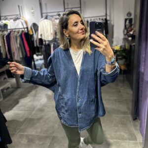 JEAN CEKET MAVİ - Görsel 5