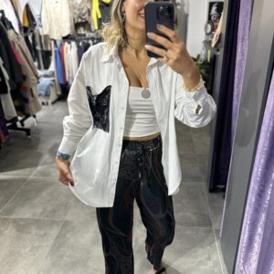 SATEN RENKLİ PANTOLON