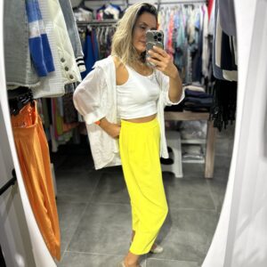 SARI ŞALVAR PANTOLON ST - Görsel 3