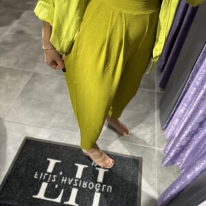 YAĞYEŞİLİ ŞALVAR PANTOLON ST - Görsel 5