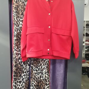 KIRMIZI LEOPAR PANTOLON