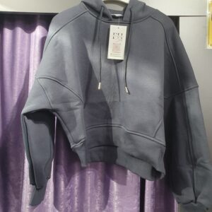 FÜME ŞARDONLU SWEATSHİRT