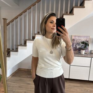 EKRU KISAKOL DÜĞME DETAY TRİKO - Görsel 5
