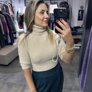 BEJ BOĞAZLI YUMOŞ KAZAK - Görsel 3
