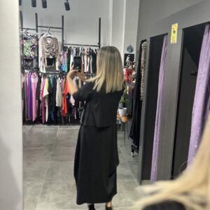 YELEKLİ UZUN ELBİSE - Görsel 5