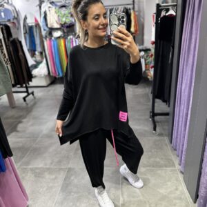 SİYAH PEMBE ARMALI SPOR TAKIM - Görsel 6