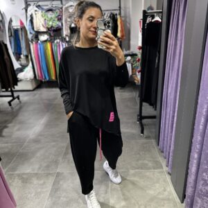 SİYAH PEMBE ARMALI SPOR TAKIM - Görsel 4