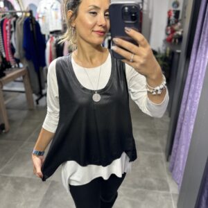 KREM İKİLİ TAKIM ARKASI FERMUARLI