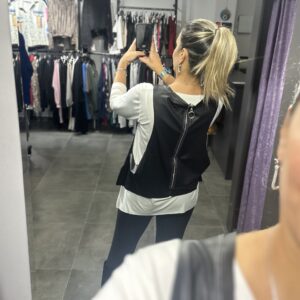 KREM İKİLİ TAKIM ARKASI FERMUARLI - Görsel 3