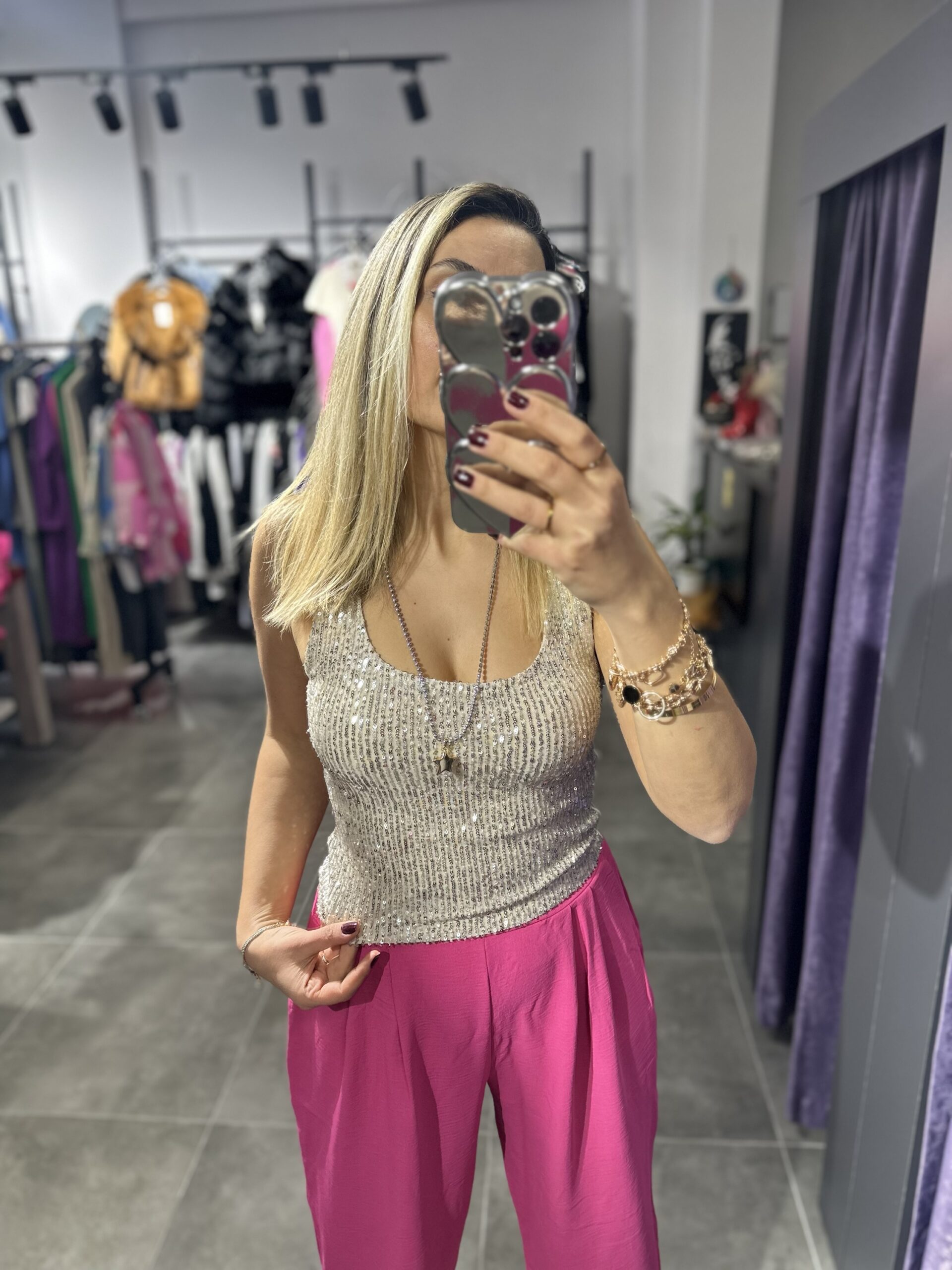 GOLD PULLU BLUZ - Görsel 3