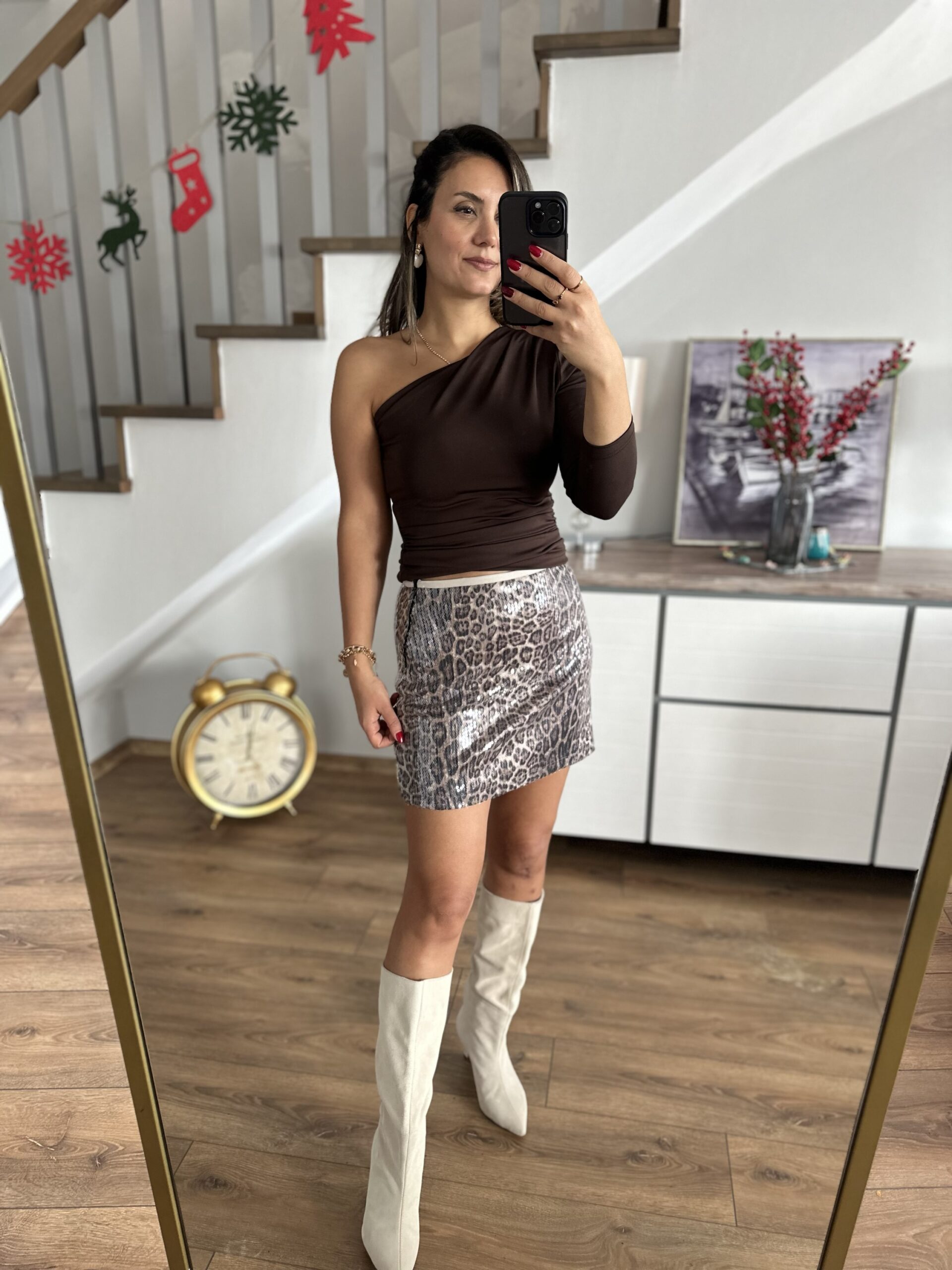 LEOPAR PULLU BEJ ETEK - Görsel 4