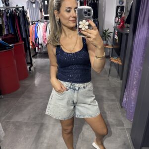 LACİVERT PULLU BLUZ - Görsel 6