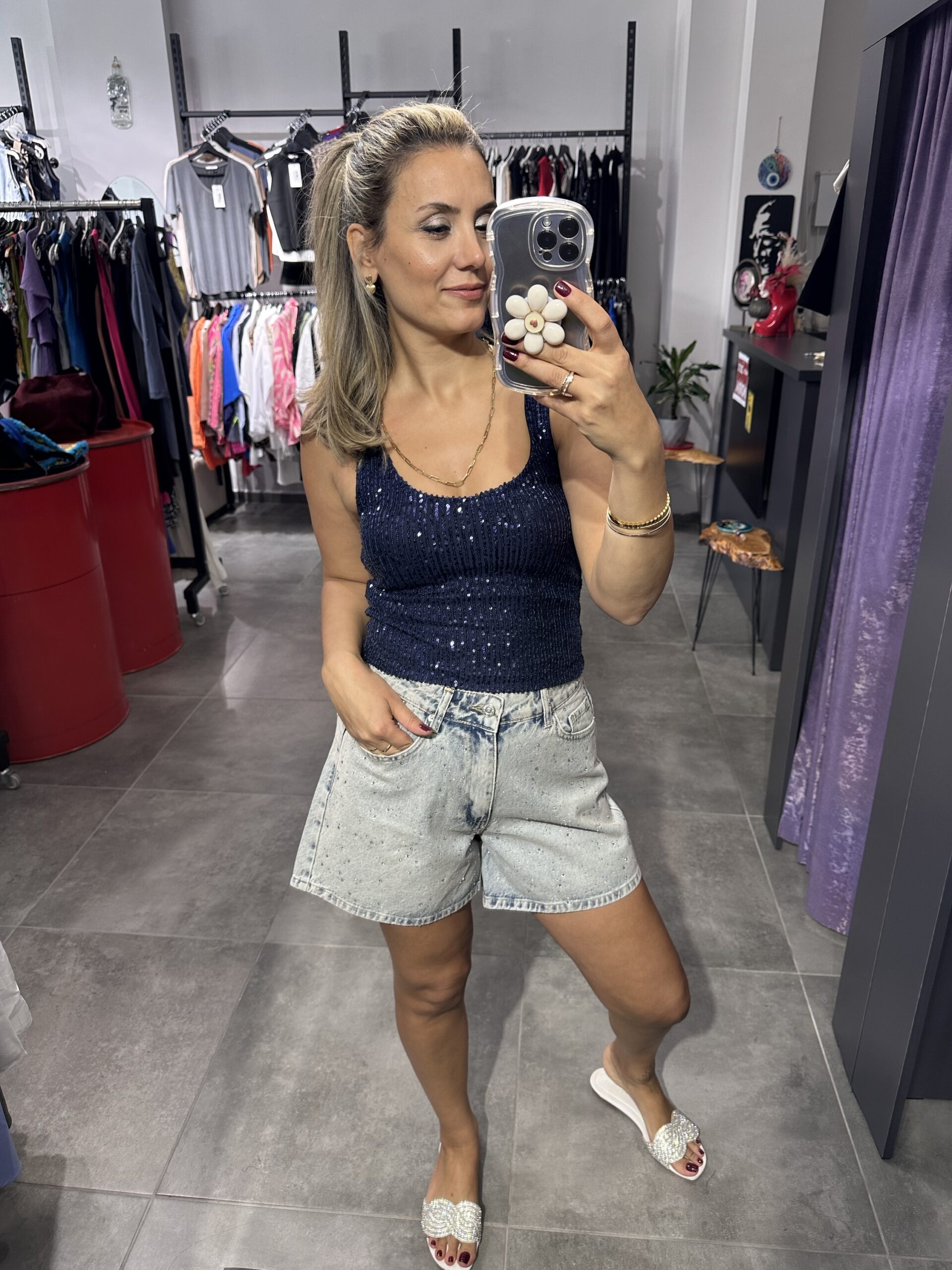 LACİVERT PULLU BLUZ - Görsel 6