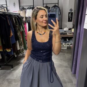LACİVERT PULLU BLUZ - Görsel 3