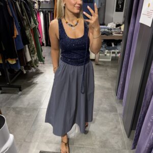 LACİVERT PULLU BLUZ