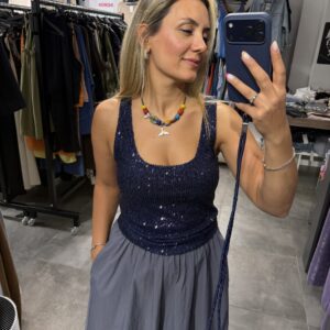 LACİVERT PULLU BLUZ - Görsel 4