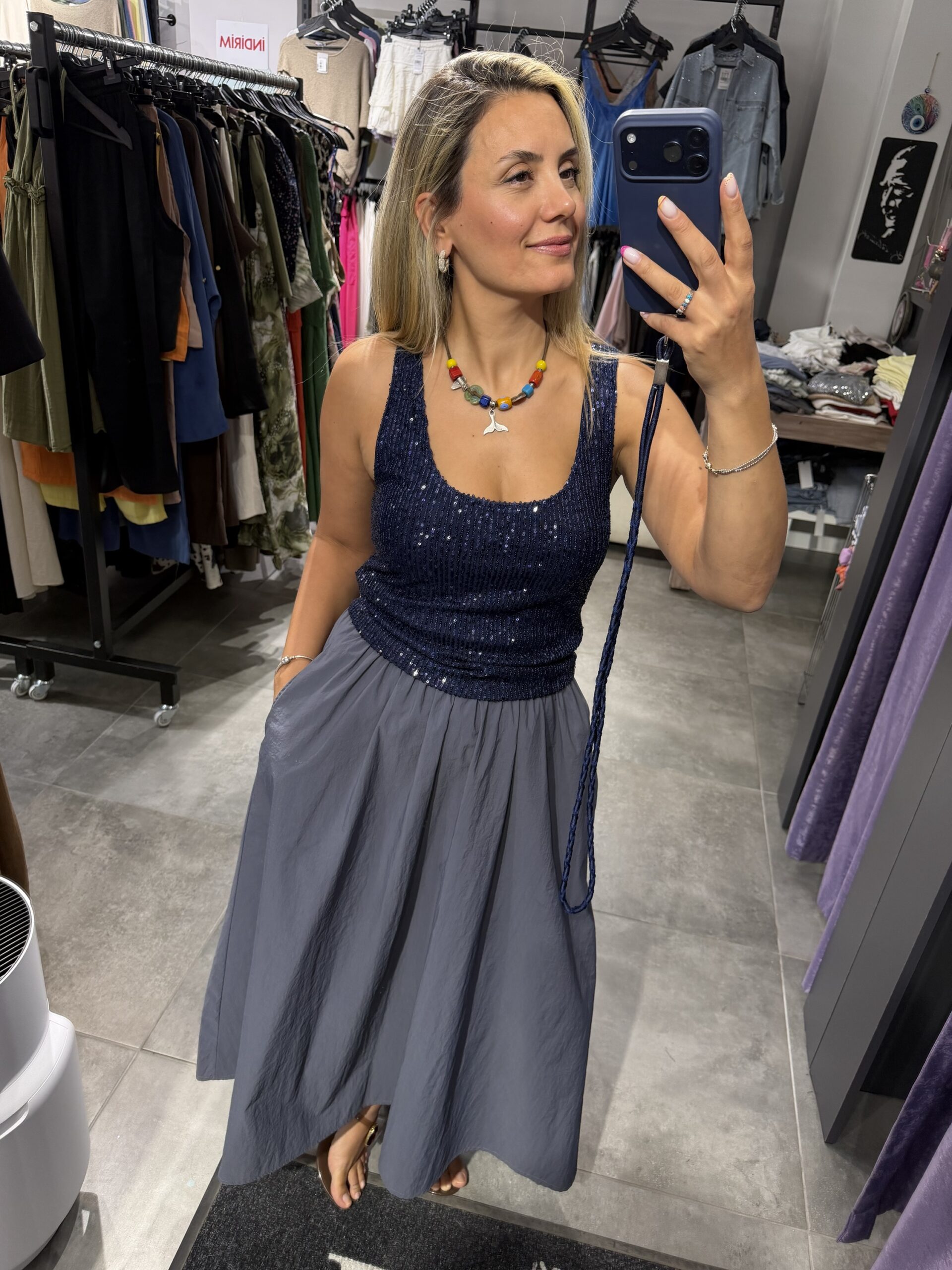 LACİVERT PULLU BLUZ - Görsel 2