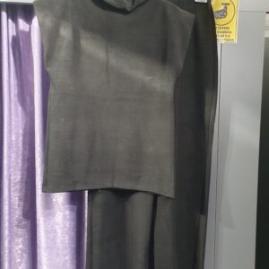 SİYAH TRİKO KOLSUZ PANTOLON TAKIM