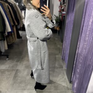 GRİ KEMERLİ KAŞE KABAN