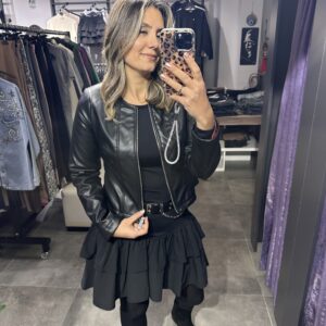 KISA DERİ CEKET - Görsel 3