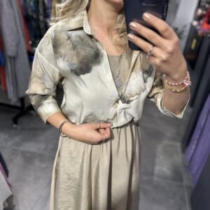 BEJ GÖMLEK ELBİSE - Görsel 3