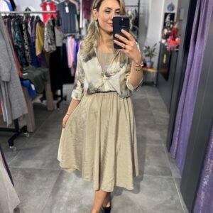 BEJ GÖMLEK ELBİSE