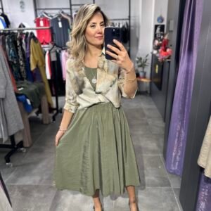 YEŞİL GÖMLEK ELBİSE
