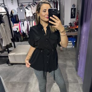 SİYAH KETEN CEKET
