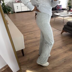 GRİ MODAL FİTİLLİ PANTOLON