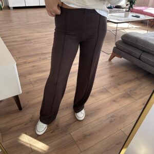 KAHVE MODAL FİTİLLİ PANTOLON - Görsel 3