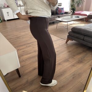 Alternative view of KAHVE MODAL FİTİLLİ PANTOLON