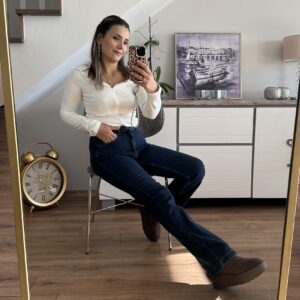 KOYU RİSS LACİVERT DİKİŞ PAÇA KOT PANTOLON