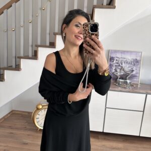 SİYAH İKİLİ ELBİSE TAKIM - Görsel 4