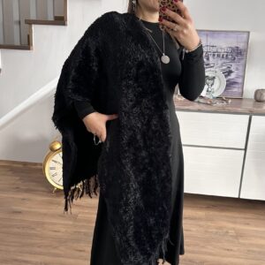 SİYAH ANGORA ŞAL