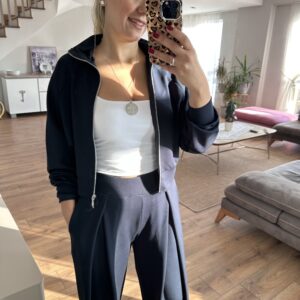LACİVERT SWEAT EŞOFMAN TAKIM - Görsel 3