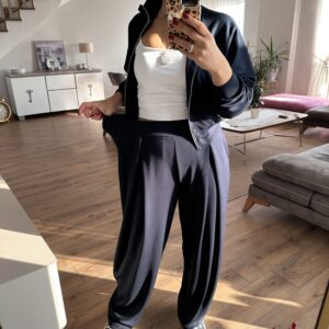 LACİVERT SWEAT EŞOFMAN TAKIM - Görsel 4