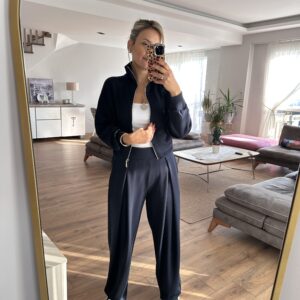 LACİVERT SWEAT EŞOFMAN TAKIM - Görsel 6