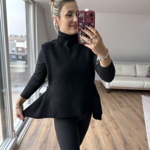 Alternative view of SİYAH ALTI VOLANLI SÜVETER