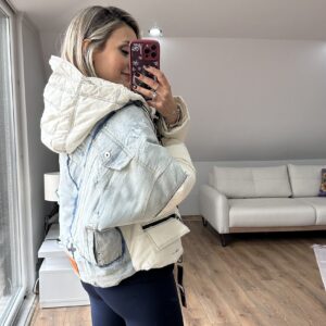 TAŞ TASARIM JEAN DETAYLI AKSESUARLI MONT - Görsel 3
