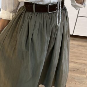Alternative view of YEŞİL KEMERLİ NUBUK ETEK