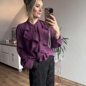 MÜRDÜM FIRFIR DETAYLI GÖMLEK - Görsel 5
