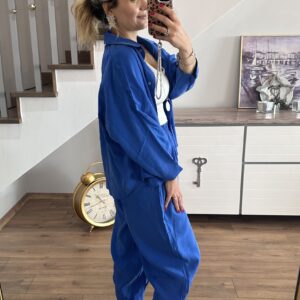 SAKS MAVİ GÖMLEK TAKIM - Görsel 5