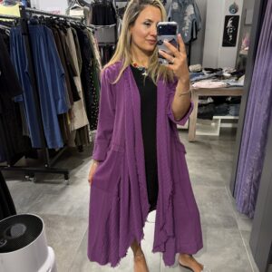 İTALYAN KAFTAN MOR - Görsel 3