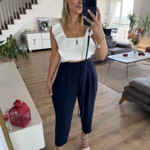 LACİVERT ŞALVAR PANTOLON ST - Görsel 5