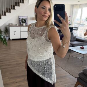 BEJ PULLU İKİLİ BLUZ - Görsel 4