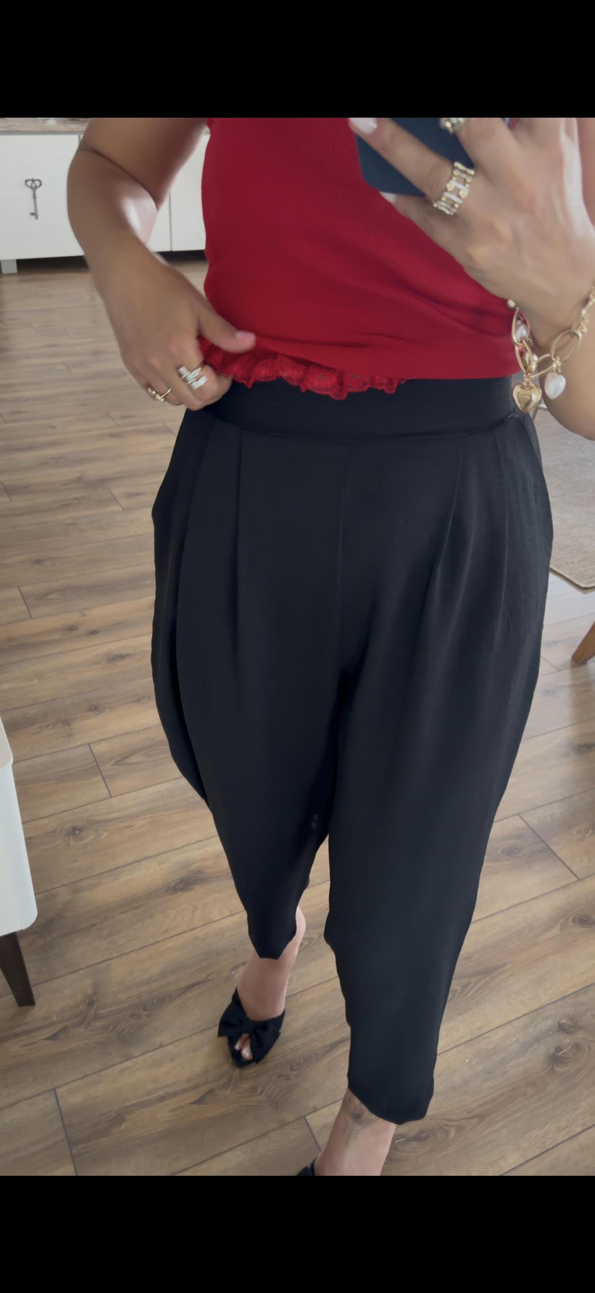 SİYAH ŞALVAR PANTOLON ST-STYLE - Görsel 5