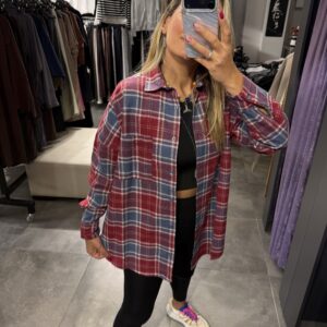 BORDO EKOSELİ GÖMLEK